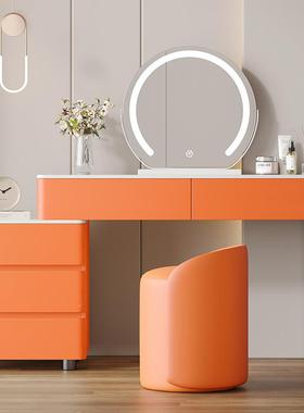 可户型式轻奢实木梳妆台简约意现代奶油风浅色大AAY系化妆台优质