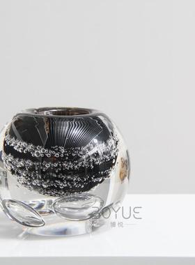 XY77091现代轻奢璃气彩泡色瓶球形琉花样板间民宿玄关电视柜台面