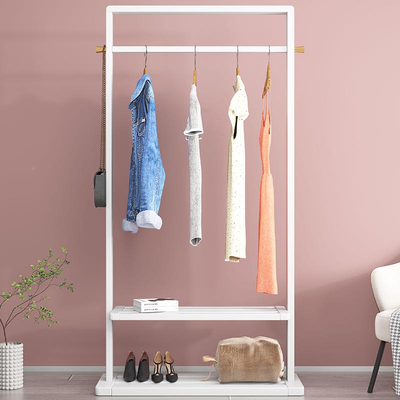 白全实收纳挂衣色架落地环保小户型现木代简约客卧厅室置#01物衣