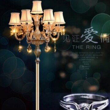 欧式奢华K9透明设计师落地灯