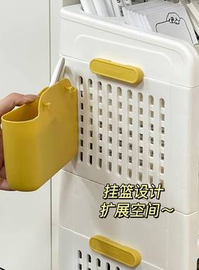 储桌下书置物架卧室落地小纳推YSI车收架宿舍多层书架可本移动物