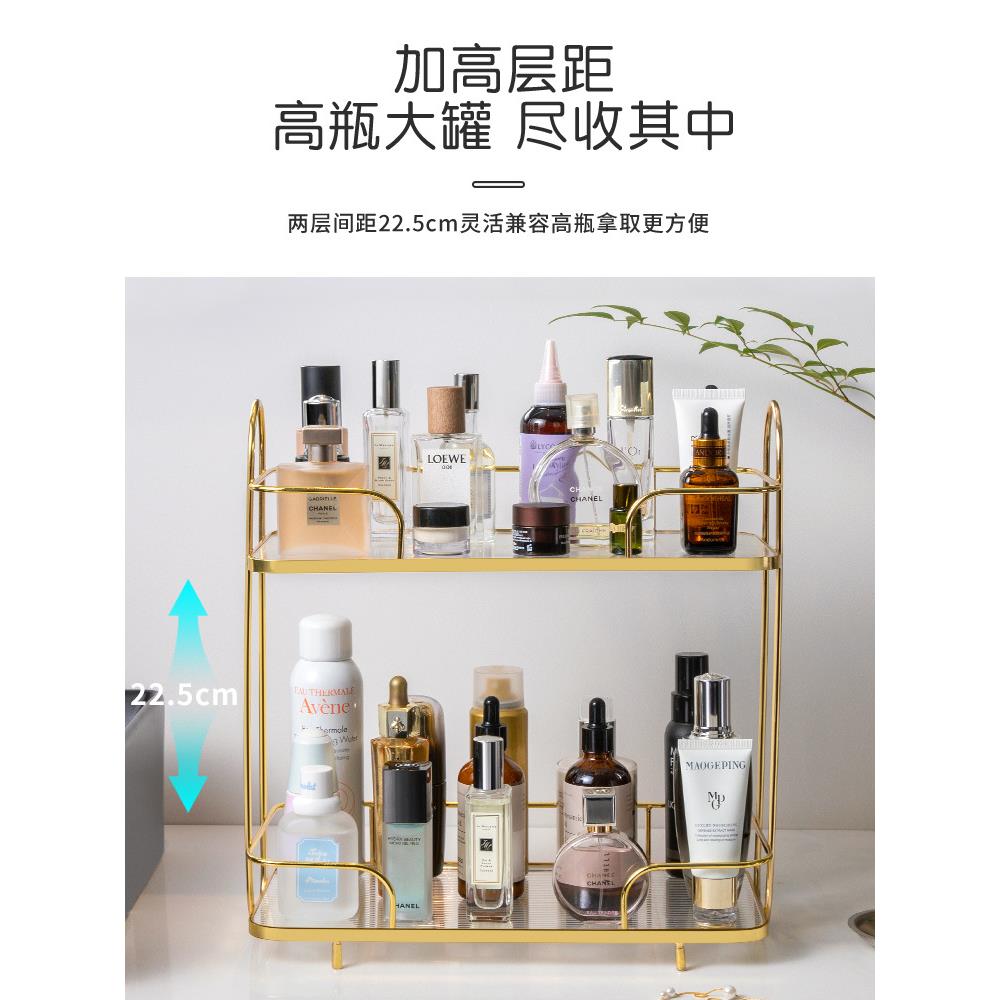 双庆家居轻奢多功落3389地置物架大容量纳收架太纳空铝收架能双层