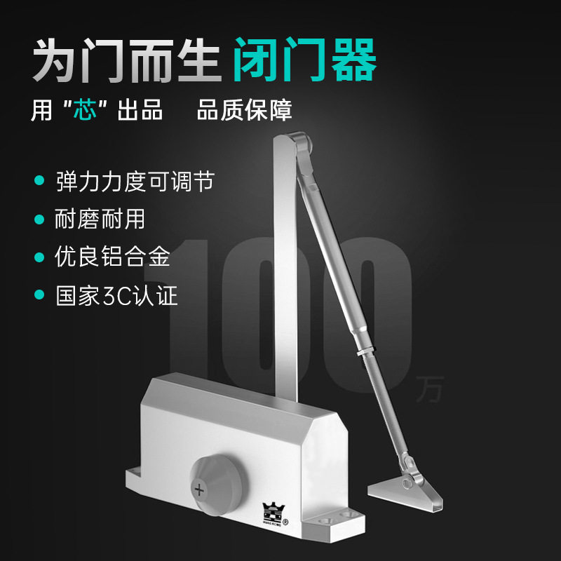 家用液压自动缓冲静音闭门器图片