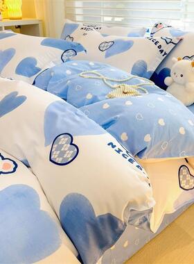 纯棉被x套单件全面罩单人秋冬宿舍150x2单002USZ30个1.2米单被独