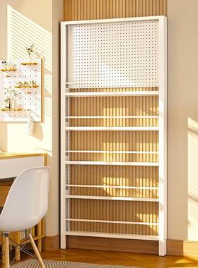 门后薄超202510-M钢架制书架置物落地靠墙窄款门架后绘本收纳架子