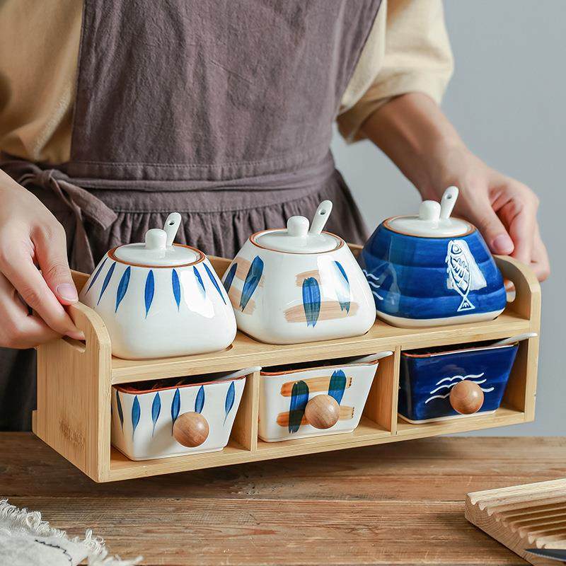 日式调料盒壶家用组合油套573装厨房酱醋调味料品瓶罐子盐收纳盒,家居饰品,储物罐,淘宝优惠券,粉丝福利购,淘宝优惠卷