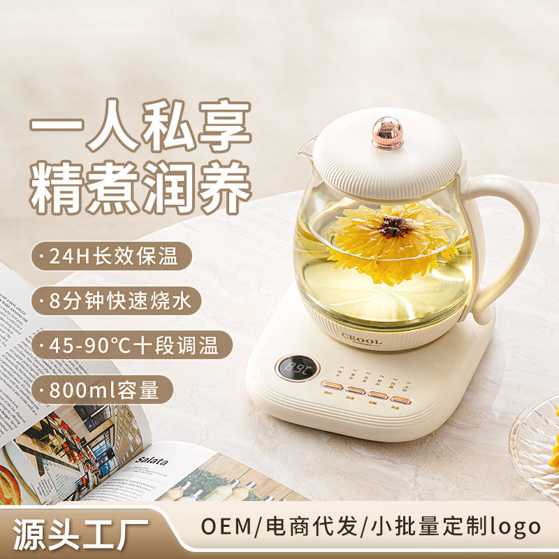 全自动恒温玻璃养生壶煎药炖煮