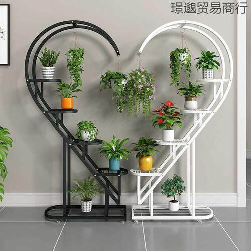 落绿萝120花架置物架室外铁架子室内客花厅艺地式多层阳台花盆挂