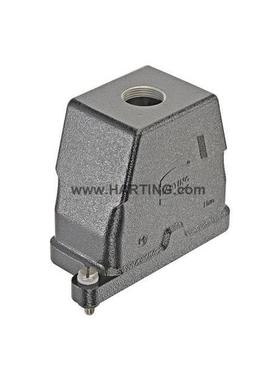 HART9ING接器140010GGD0412连上壳HAN-1黑0-HPR-HTE-M32螺丝锁紧