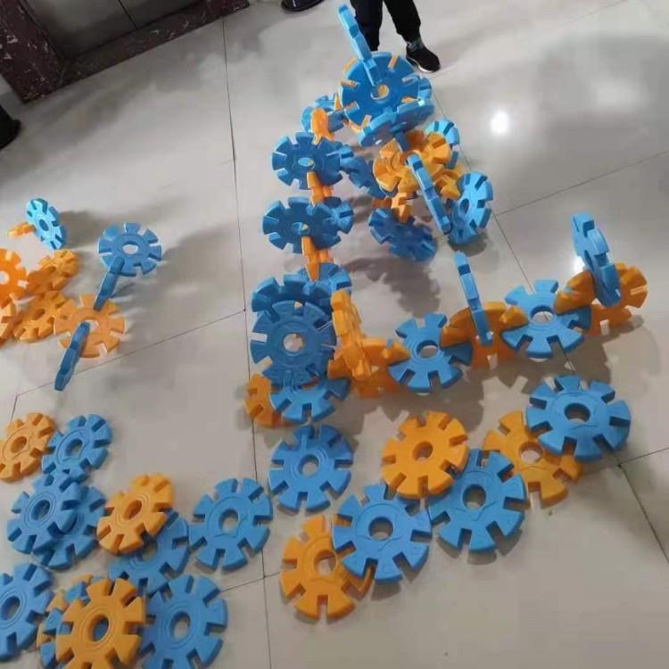 幼儿园大认雪946花片积知木益智拼装室外型大玩具建构拼插积木