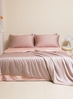 轻奢水洗冰品丝床单件四件569989套床上用用夏天冰丝床单舍被套宿