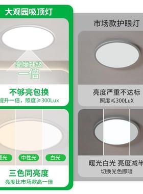 卧室吸顶灯灯极简超薄现代42222简约无隙护房眼客厅餐厅缝间主卧