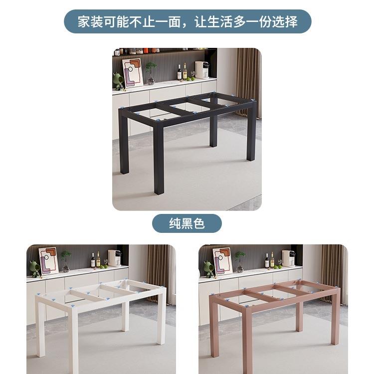 简约脚岩砖板大餐桌腿玻璃支架理石桌F98T6T89腿瓷桌直子脚办公桌