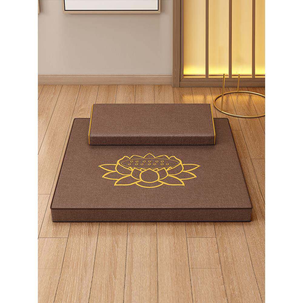 打坐垫禅FSN修垫拜佛垫冥想坐垫蒲团静家艺用折叠加厚禅布椰棕跪