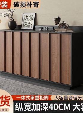 柜中古风餐边柜靠墙茶RGD水柜矮柜式极简实木意储物柜复古柜收纳