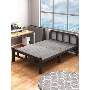 折叠床单人床家用简易办公室陪护午休午睡木板床出租房屋成人铁床