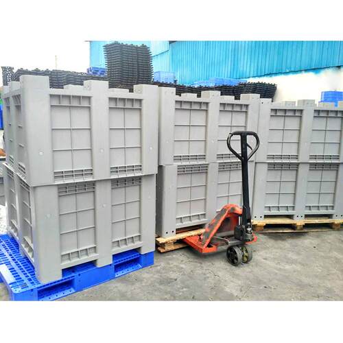 加厚塑料卡板箱WH-012特大号工具箱叉塑车箱物流料箱超大托箱式塑