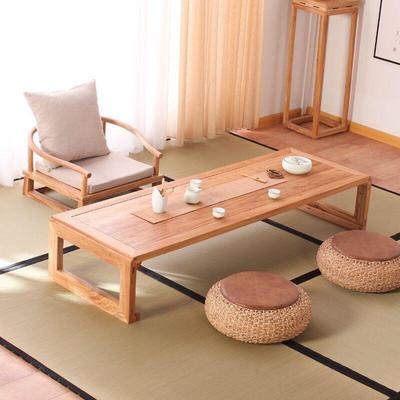 窗日式家居茶桌实木WEQ小炕榻桌榻米桌子小几新中式阳台茶飘桌地