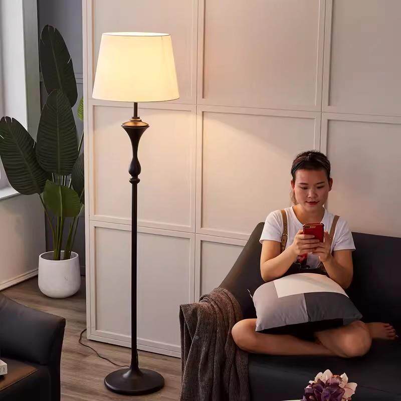 美体复古带993置物架茶一落地灯客厅沙发旁边角落式装饰立几式台