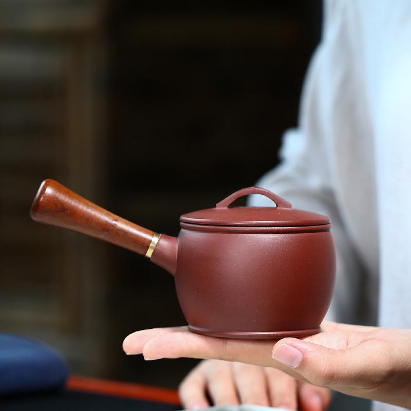新品宜把兴砂壶原矿紫绘泥紫手汉瓦唐羽茶壶侧茶92618具混批