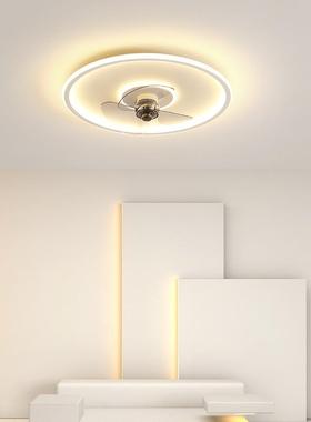 风扇家灯吸顶灯2款一025年新卧室餐厅客65610厅用房间隐形电扇吊