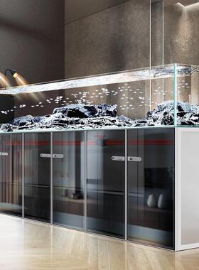 造底滤流缸溪鱼缸客厅型202ASN5新款景落地玄关屏风隔断公司