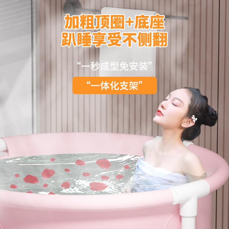 泡澡桶大宝人可折沐叠浴桶家用宝儿童婴儿浴盆全身人浴缸成洗485