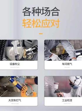 神2虎大活塞式空压工业级2SFE0V3机80V型喷漆高压打气泵空气压缩