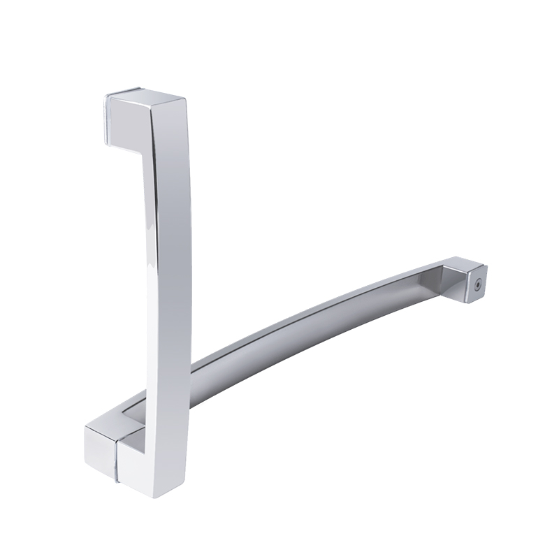 淋浴房玻璃门拉手浴室扶手卫生间推拉门移门L型方管不锈钢门把手