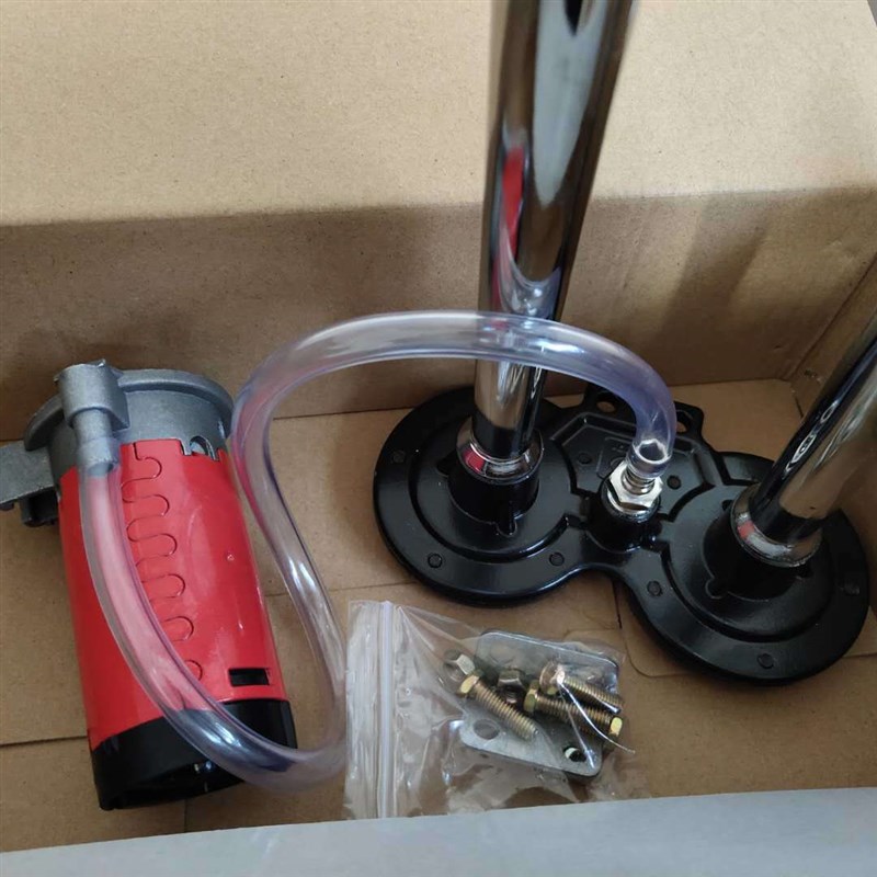 汽车货车喇叭鸣笛超响改装气喇叭气泵v2伏汽笛电喇叭电控喇叭
