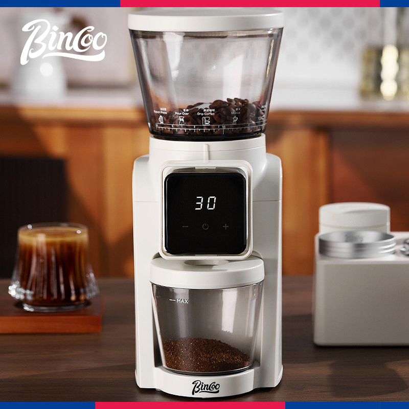 Bincoo咖啡电动磨豆机家用小型手冲咖啡定量研磨器意式自动磨粉器