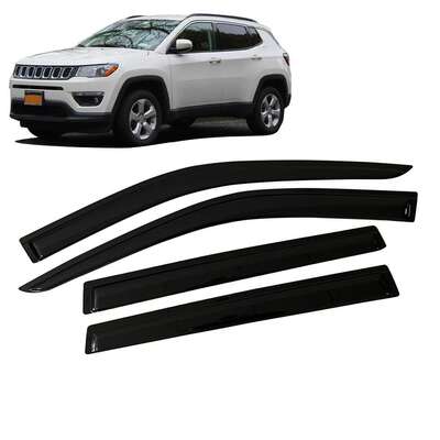 适用吉普Jeep COMPASS 2018-2022晴雨挡侧窗导流板雨眉加厚注塑透