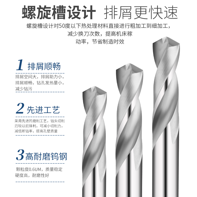 整体硬质合金钨钢钻头9 10 11  1 1 20合金钻头 整体钨钢钻头