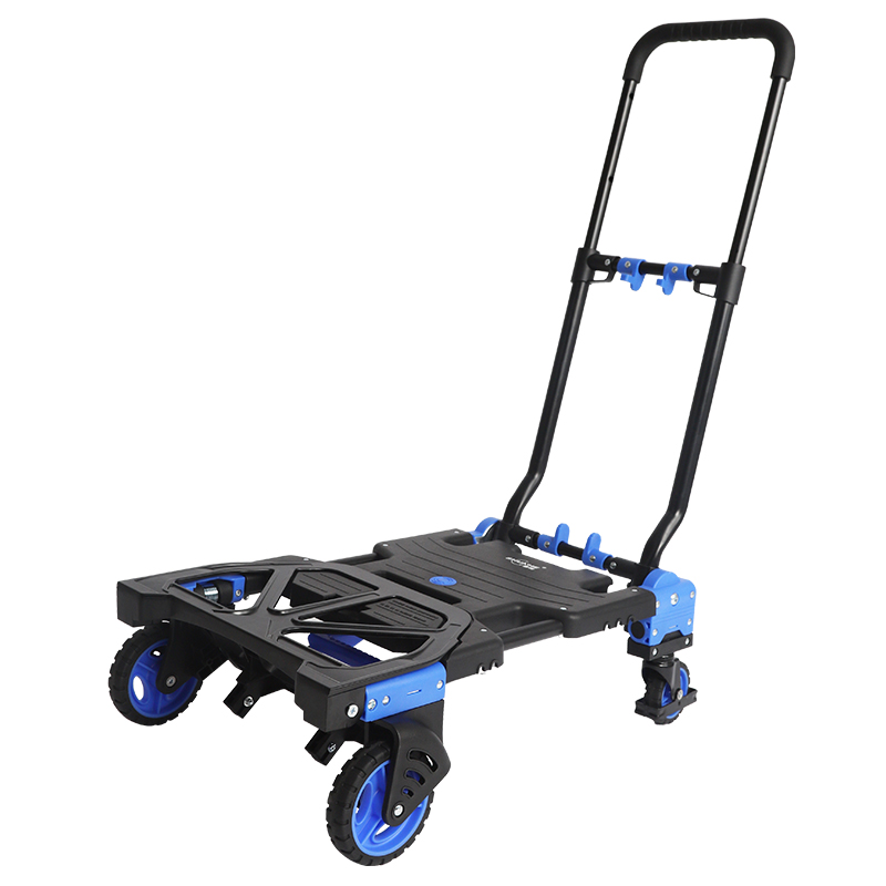 顺和二合一全折叠家用便携小推车静音塑料平板手推车省空间FW90TP