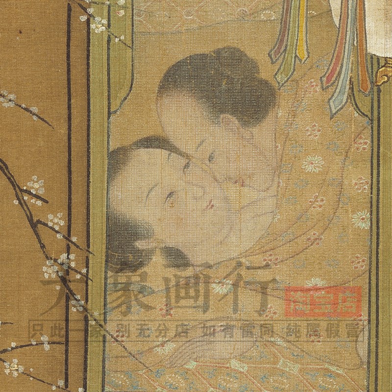 徐玫人物图册传统工笔人物画小品临摹范本中式装饰画艺术绢布画心