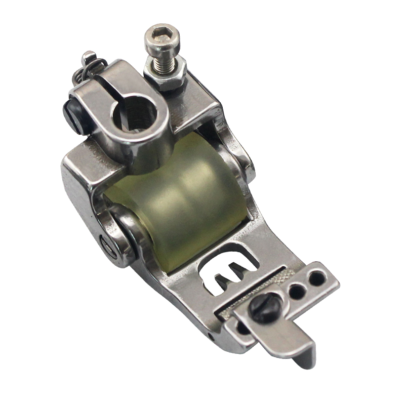 三针五线绷缝机冚车厚料滚轮压脚飞马坎车针挡边轮子压脚