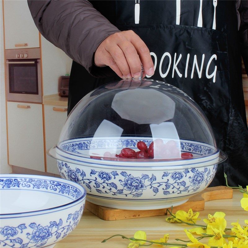 酸菜鱼大盆碗水煮鱼大碗带盖商用青花瓷生腌凉菜盆毛血旺专用汤盆