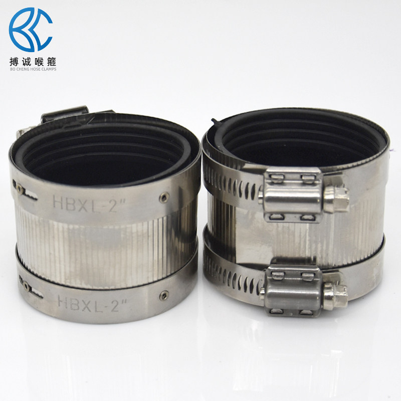 不锈钢管束排水管卡箍铸铁管下水管加宽收紧抱箍喉箍卡扣PVC接头图片