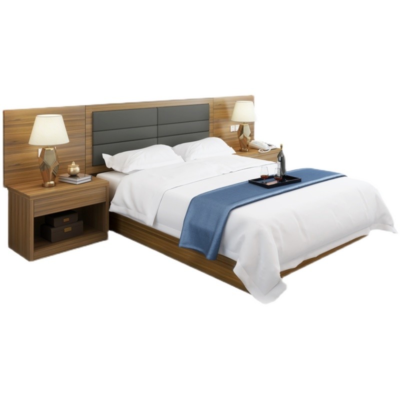 宾馆酒店家具标间全定制客房专用人床箱电视柜更衣柜民宿