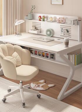 A8T白色台式电脑桌电竞桌卧室桌子简易出租屋办公桌椅家用学习桌
