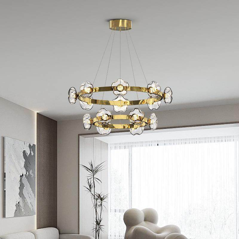 新款设计师吊灯轻奢圆环客厅主灯意式极简护眼玻璃灯卧室餐厅温馨,电子元器件市场,其它元器件,淘宝优惠券,粉丝福利购,淘宝优惠卷