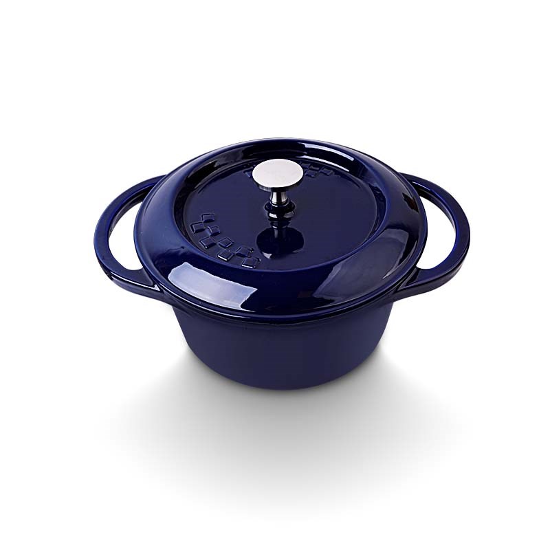 蓝带22cm炖锅铸铁搪瓷炖肉珐琅锅铁锅汤煲出口商用餐厅电磁炉通用
