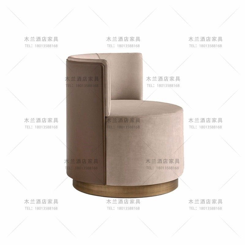 样板房售楼处接待沙发椅现代休闲椅酒店会所会客区单人沙发民宿