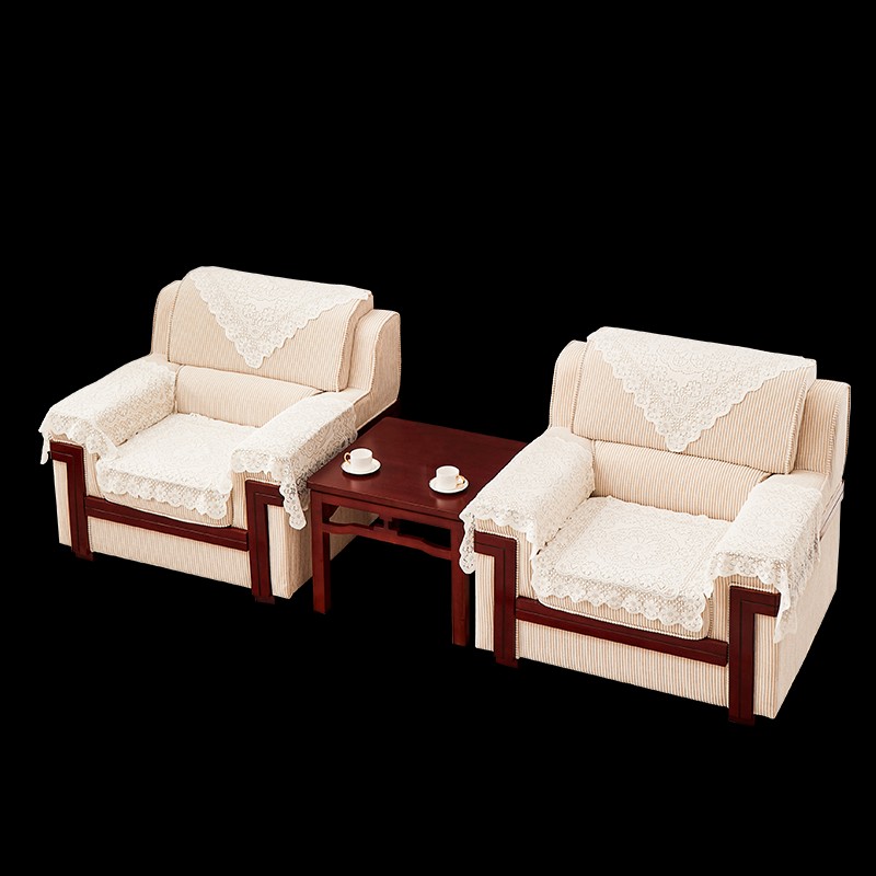 办公沙发布艺贵宾接待室办公室茶几会议沙发单人三人位可拆洗