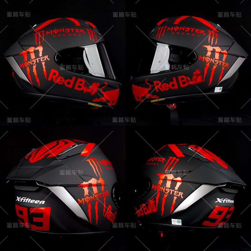适用于SHOEI Z8 X1 X15 安全帽贴纸 划痕遮挡 保护膜 防水拉花贴