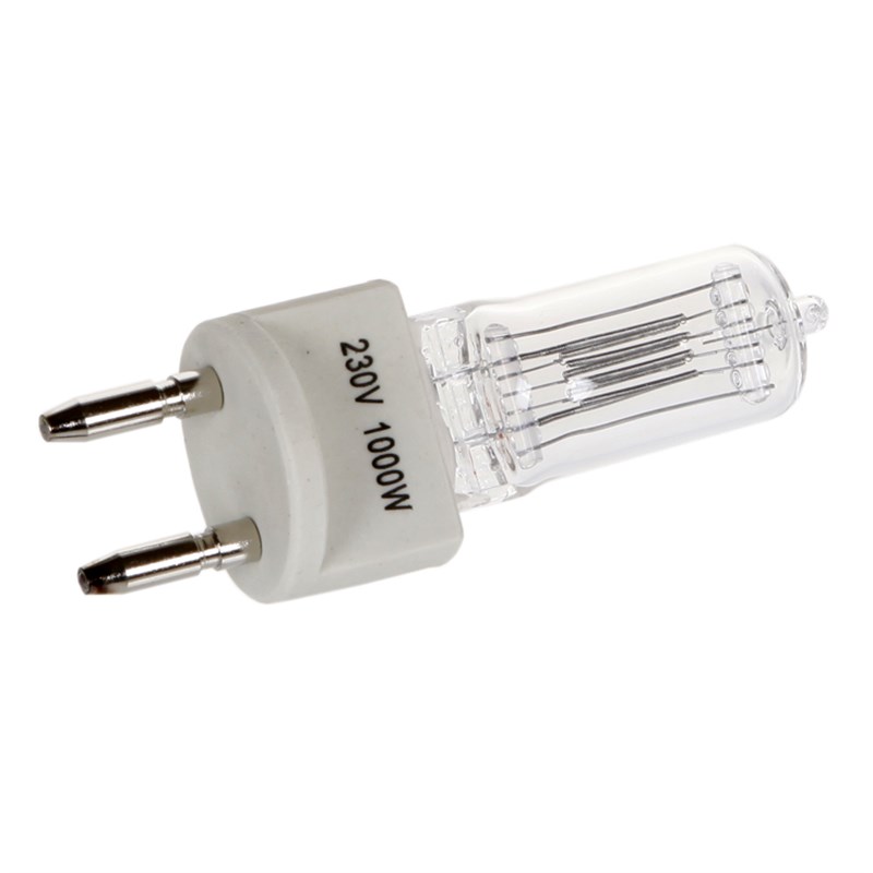 巨普1000W钨丝灯泡1K聚光灯3200K暖色灯管卤泡G22脚