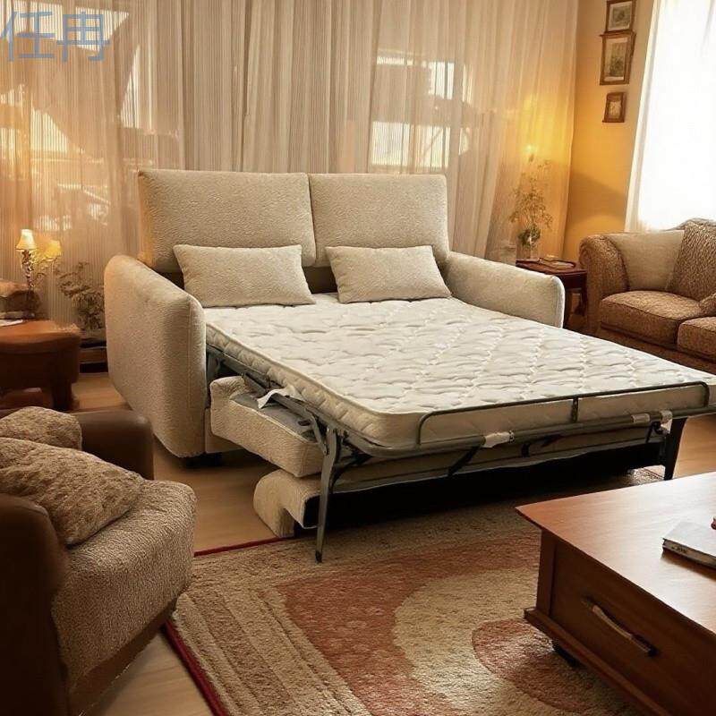可折叠翻转沙发床带床垫式二合一体两用单双人客厅2025新款xKW