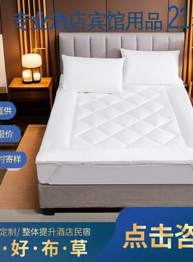 床垫磨毛布白色立体舒适垫3.2kg现代简约成人床垫5-7cm厚厂家直供