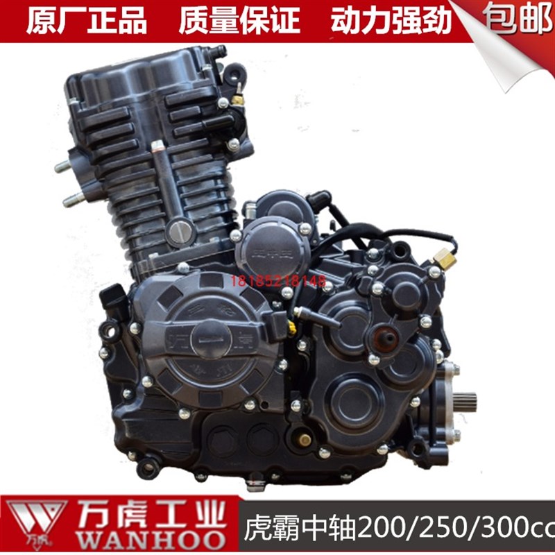 万虎发动机1 175风冷200 0水冷300中轴中置三轮车发动机电喷