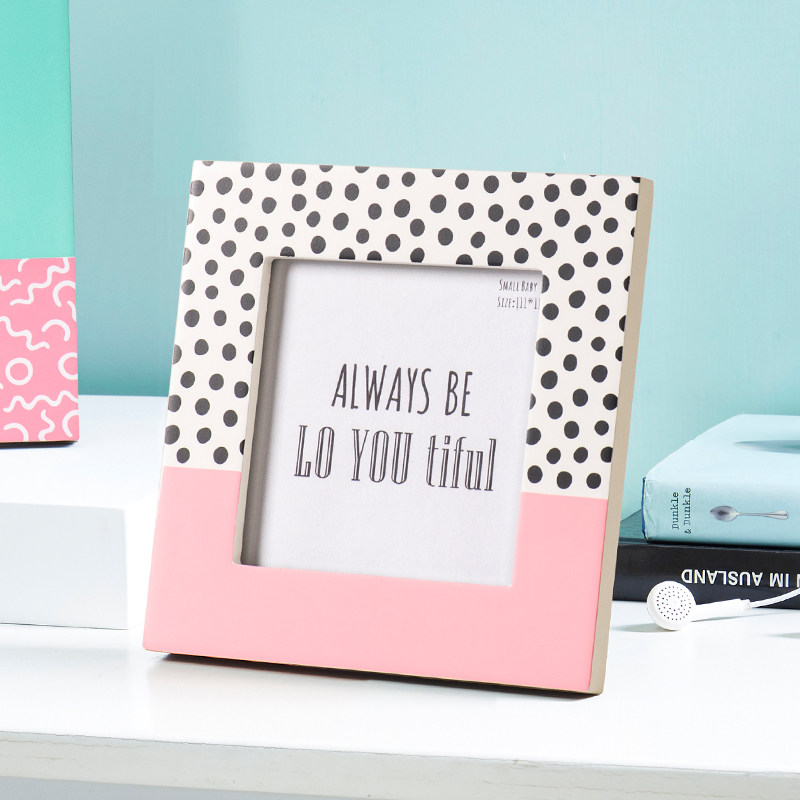 儿童相框六寸摆台家居饰品现代简约创意宝宝照片组合桌面装饰摆件